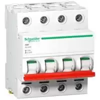 SCHNEIDER ELECTRIC, SWITCH DISCONNECTOR, 100A, 4P, 415V AC, 50/60 Hz, IP 20, 15093, A9S66491