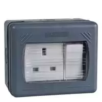 SCHNEIDER ELECTRIC, SWITCHED SOCKET, 1 GANG, 13A, 230V, GWP3010