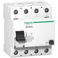 SCHNEIDER ELECTRIC, RCCB, DIN RAIL, 125A, 4P, 100 mA, 400V AC, 50 Hz, 16906