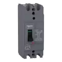 SCHNEIDER ELECTRIC, MCCB, EasyPact, EZC100H, 2P, 16A, 10kA, 550V AC, 50/60 Hz, IP 20, EZC100H2016