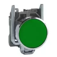 SCHNEIDER ELECTRIC, PUSH BUTTON, GREEN, 22mm, SPRING RETURN, 1NO, IP66, XB4BA31