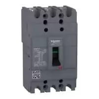 SCHNEIDER ELECTRIC, MCCB, Easypact, EZC100H, 3P, 20A, 10kA, 550V AC, 50/60 Hz, EZC100H3020