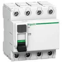 SCHNEIDER ELECTRIC, RCCB, DIN RAIL, 40A, 4P, 100 mA, 400-415V AC, 50 Hz, A9N16255