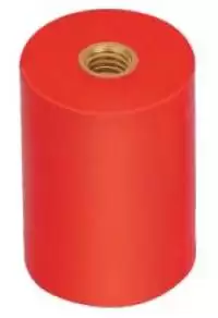 POWERMAT, CYLINDRICAL INSULATOR, HEIGHT: 60mm, M10, R: 30mm, DMC, RED, MS INSERT, CY 3060 M10