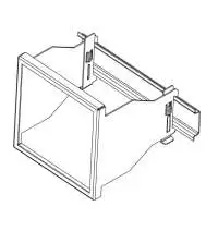LUMEL, ADAPTER FOR DIN RAIL, DIMENSIONS: 68x68mm, FOR USE WITH 72x72mm SIZE METERS, ATS 300