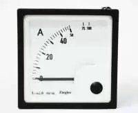 ZIEGLER, ANALOG AMMETER, 48x48mm, 50/5A, x2, 100A, CL 1.5, 90 DEG, EQ48