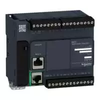 SCHNEIDER ELECTRIC, LOGIC CONTROLLER, MODICON M221, 24 I/O RELAY, 100-240V AC, IP 20, TM221CE24R