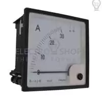ZIEGLER, ANALOG AMMETER, 72x72mm, 30/5A, x2, 60A, CL 1.5, 90 DEG, EQ72