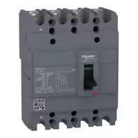 SCHNEIDER ELECTRIC, MCCB, Easypact, EZC100H, 4P, 20A, 10kA, 550V AC, 50/60 Hz, EZC100H4020