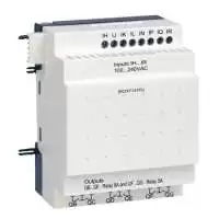 SCHNEIDER ELECTRIC, DISCRETE I/O EXTENSION MODULE, ZELIO LOGIC, 14 I/O, SUPPLY VOLTAGE 100-240V AC, 50/60 Hz, SR3XT141FU