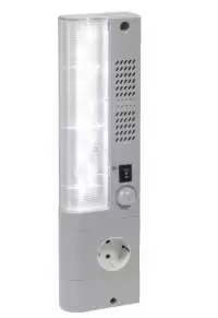 STEGO, LED SL 025, SOCKET GB/IRE, 13A, WITH ON/OFF SWITCH AND MOTION DETECTOR, MAGNET AND SCREW MOUNTING, 100-240V AC, 50/60 Hz, IP 20, 02533.1-00