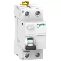 SCHNEIDER ELECTRIC, RCCB, DIN RAIL, 25A, 2P, 30 mA, 230-240V AC, 50 Hz, A9R52225