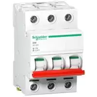 SCHNEIDER ELECTRIC, SWITCH DISCONNECTOR, 63A, 3P, 415V AC, 50/60 Hz, 15015, A9S66363