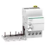 SCHNEIDER ELECTRIC, EARTH LEAKAGE ADD ON BLOCK, Vigi iC60, 4P, 25A, 30mA, 50/60 Hz, A9V61425