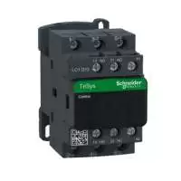 SCHNEIDER ELECTRIC, CONTACTOR, TeSys Deca, 3P, POLE CONTACT 3NO, 12A, AUXILIARY CONTACT 1NO+1NC, COIL VOLTAGE 380V AC, 50/60 Hz, LC1D12Q7