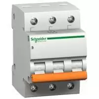 SCHNEIDER ELECTRIC, MCB, Domae, 3P, 32A, 6kA, 400V AC, 50/60 Hz, 17083