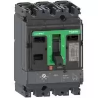 SCHNEIDER ELECTRIC, MCCB, ComPacT, NSX100F, 3P, 100A, 36kA, 415V AC, 50/60 Hz, 29630, C10F3TM100