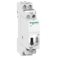 SCHNEIDER ELECTRIC, IMPULSE RELAY, 2P, 16A, POLE CONTACT 1NO+1NC, COIL VOLTAGE 12V DC/24V AC, 50/60 Hz, A9C30115